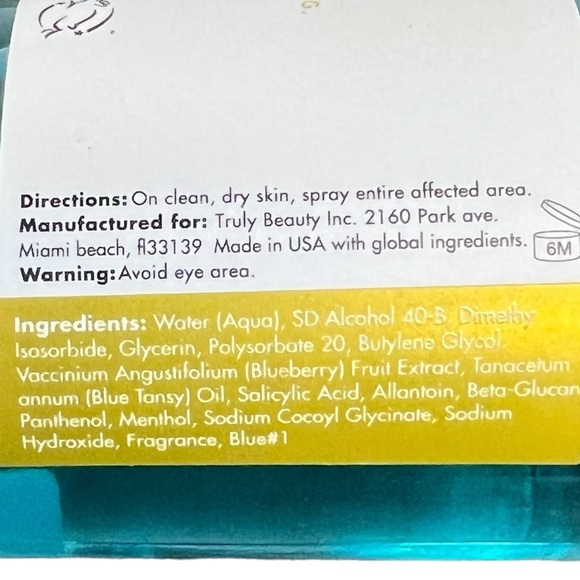 Truly Beauty Tansy Water Anti-Blemish Body Mist - Picture 10 of 13